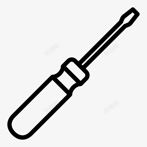 螺丝刀修理维修图标svg_新图网 https://ixintu.com 修理 工具 维修 螺丝刀