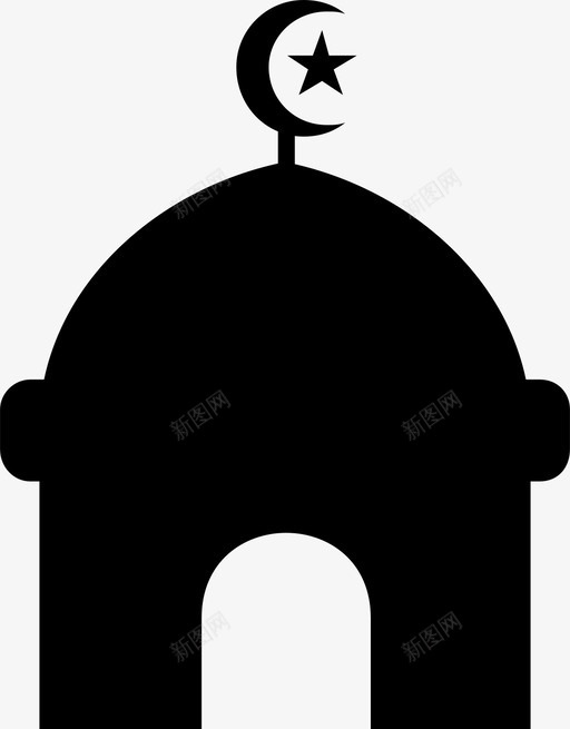 清真寺穹顶伊斯兰教图标svg_新图网 https://ixintu.com 伊斯兰教 宗教 清真寺 穆斯林 穹顶