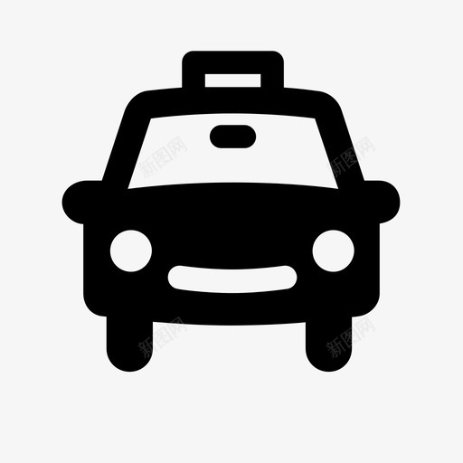 出租车汽车租赁城市交通图标svg_新图网 https://ixintu.com 出租车 城市交通 汽车租赁