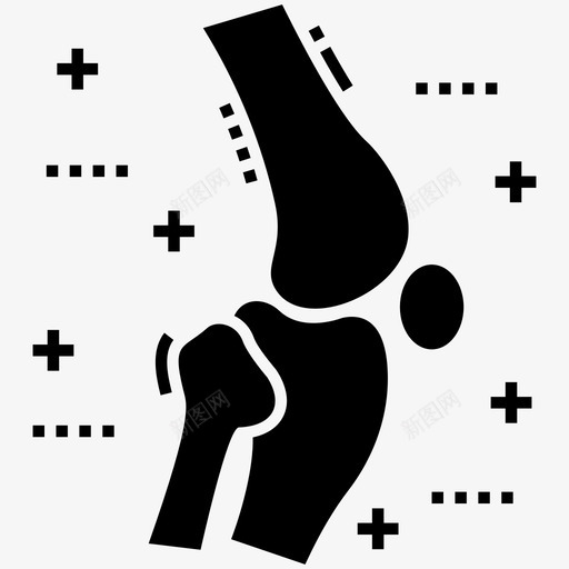 关节骨关节骨图标svg_新图网 https://ixintu.com 关节 医用大麻字形图标 器官 细胞 膝 膝关节 骨 骨关节 骨骼