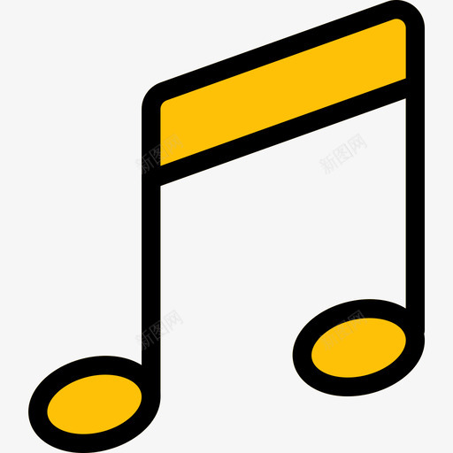Quaver基本图标5线性颜色svg_新图网 https://ixintu.com Quaver 基本图标5 线性颜色