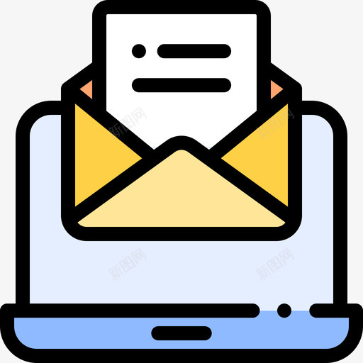 邮件呼叫中心5线型颜色图标svg_新图网 https://ixintu.com 呼叫中心 线型 邮件 颜色