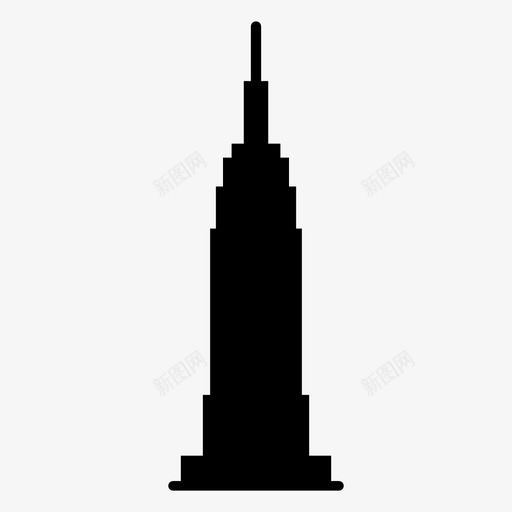 帝国州纽约市世界旅游图标svg_新图网 https://ixintu.com 世界旅游 帝国州 纽约市 美国地标 著名的美国