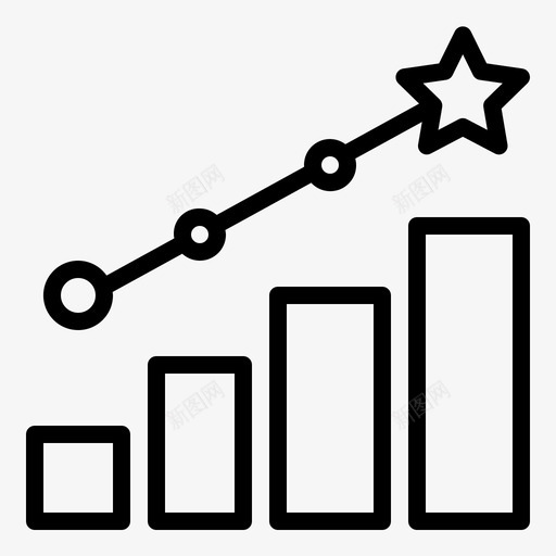 条形图财务信息图表图标svg_新图网 https://ixintu.com 业务目标 信息图表 星级 条形图 财务