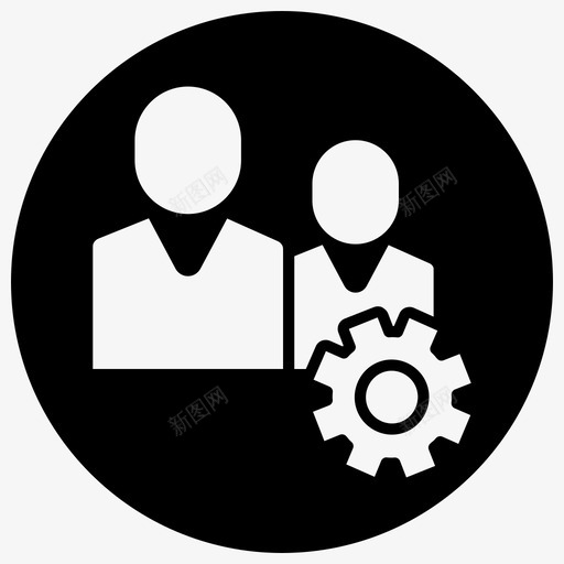 系统团队配置文件设置图标svg_新图网 https://ixintu.com 3圈 团队 敏捷 用户 系统 设置 配置文件