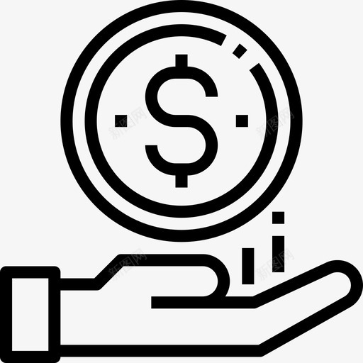 薪酬客户忠诚度计划线性图标svg_新图网 https://ixintu.com 客户忠诚度计划 线性 薪酬