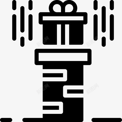 40个实心烟囱顶假日图标svg_新图网 https://ixintu.com 40个实心烟囱顶假日