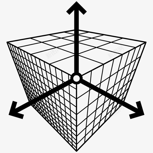 三维空间三位一体图标svg_新图网 https://ixintu.com 三位一体 三维 工业40 空间