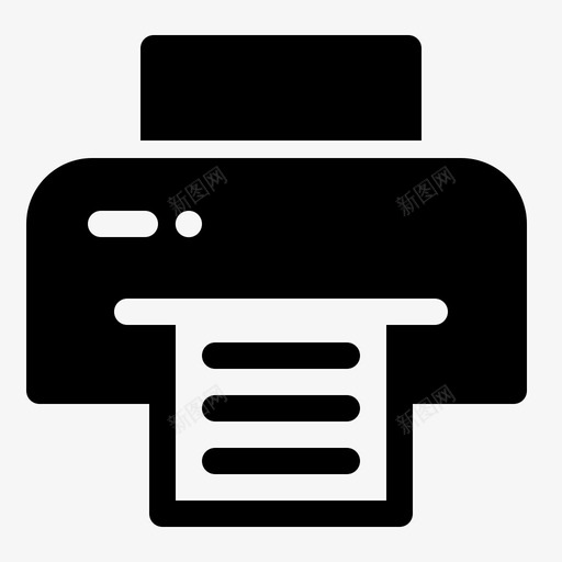 打印机设备办公室图标svg_新图网 https://ixintu.com 办公室 办公室标志符号 打印机 设备