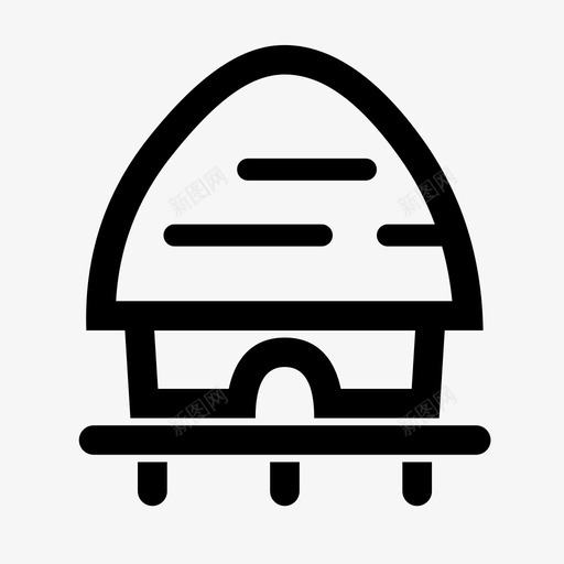 小屋家棚屋图标svg_新图网 https://ixintu.com 家 小屋 棚屋