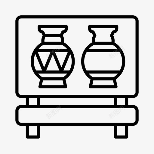 博物馆美术馆展览图标svg_新图网 https://ixintu.com 博物馆 展览 庞贝 画廊 美术馆