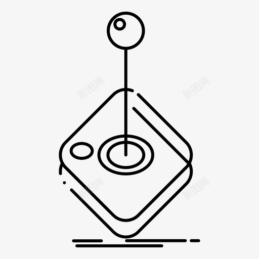 街机游戏游戏杆图标svg_新图网 https://ixintu.com 2月 v3 web 游戏 界面 系列 街机