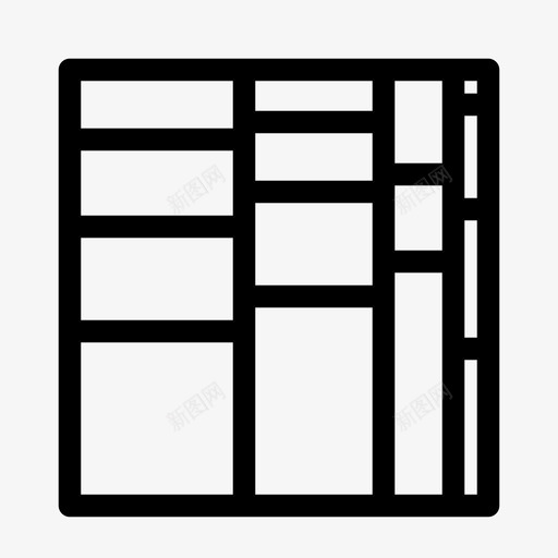 马赛克图比较图表图标svg_新图网 https://ixintu.com 图表 显示数据 比较 马赛克图