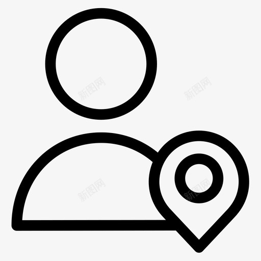 用户基本图标6轮廓svg_新图网 https://ixintu.com 基本图标6 用户 轮廓