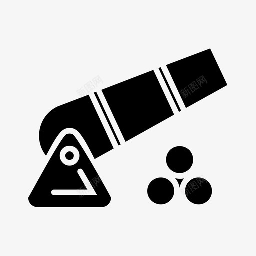 武器炸弹大炮图标svg_新图网 https://ixintu.com 大炮 机枪 武器 炸弹