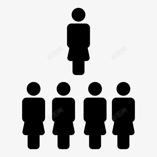 人物团队领导者图标svg_新图网 https://ixintu.com 人物 团队 图标 女性 符号 经理 领导 领导者