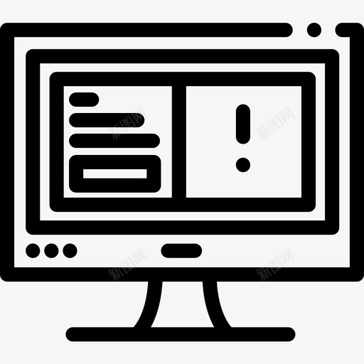 注意保护安全线性图标svg_新图网 https://ixintu.com 保护安全 注意 线性