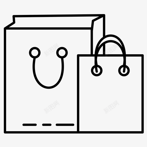 购物袋购买产品图标svg_新图网 https://ixintu.com 产品 购买 购物袋 销售
