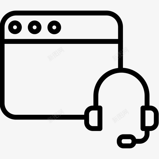在线音乐windows应用程序大纲图标svg_新图网 https://ixintu.com windows 在线音乐 大纲 应用程序