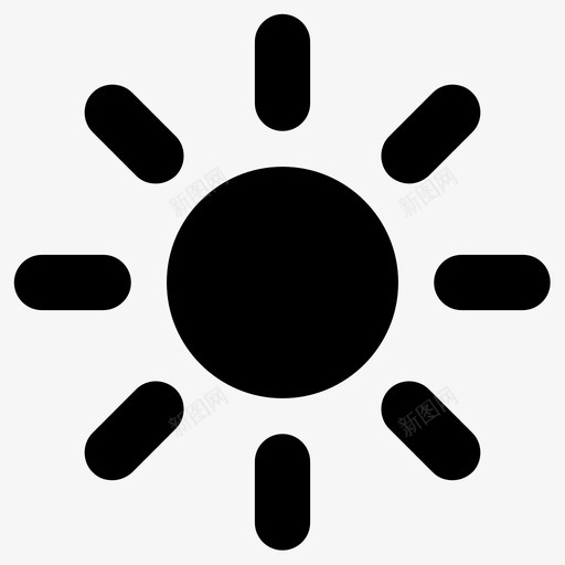 太阳夏天日出图标svg_新图网 https://ixintu.com 夏天 太阳 日出 阳光