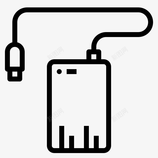 电脑外置硬盘配件图标svg_新图网 https://ixintu.com 外置 电脑 硬盘 配件