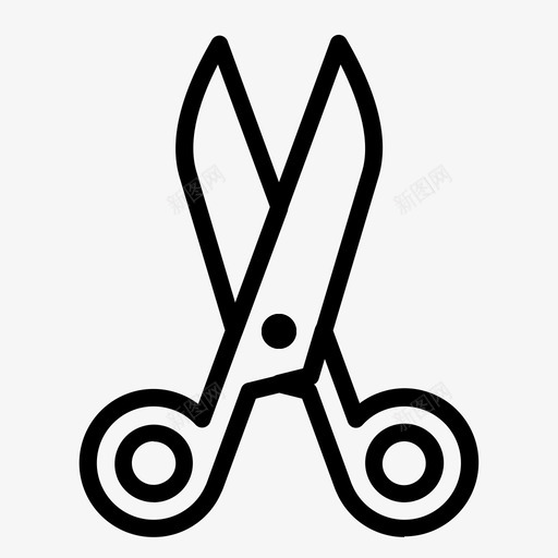 剪刀返校剪图标svg_新图网 https://ixintu.com 剪 剪刀 学生 教育 返校 返校线
