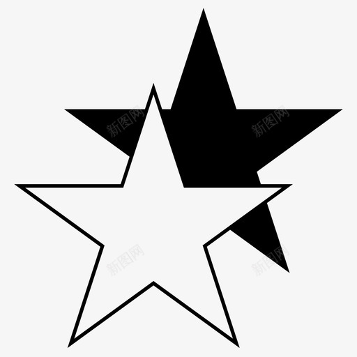 星星几何等级图标svg_新图网 https://ixintu.com 几何 形状 星星 星星集合 等级
