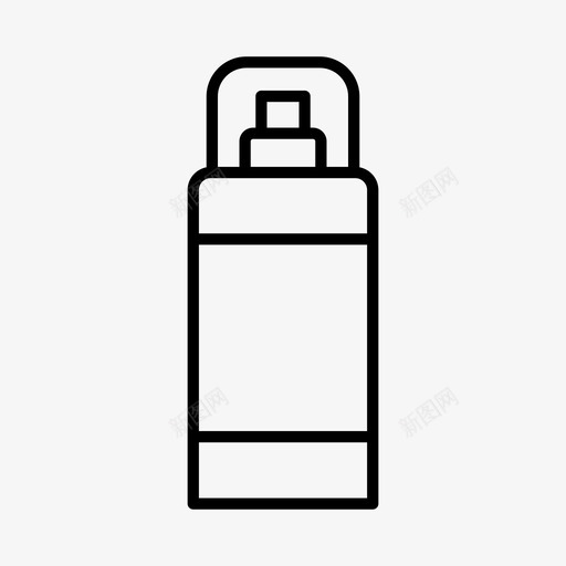 发胶理发师理发店图标svg_新图网 https://ixintu.com 化妆品 发胶 理发师 理发店