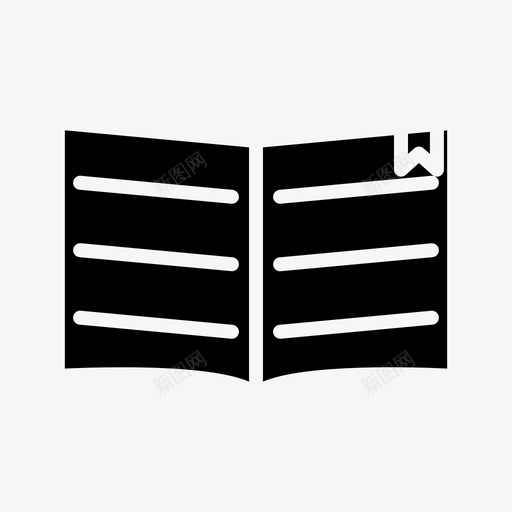 书杂志报纸图标svg_新图网 https://ixintu.com 书 报纸 杂志 阅读