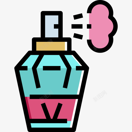 香水美丽61线性颜色图标svg_新图网 https://ixintu.com 线性 美丽 颜色 香水