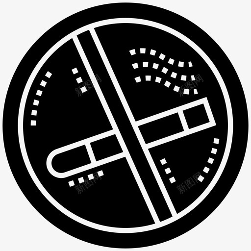 禁止信号禁止停止图标svg_新图网 https://ixintu.com 信号 禁止 禁止停止 航空运输标志图标包