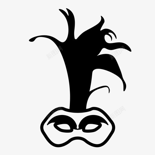 威尼斯面具面具图标svg_新图网 https://ixintu.com 威尼斯面具 面具