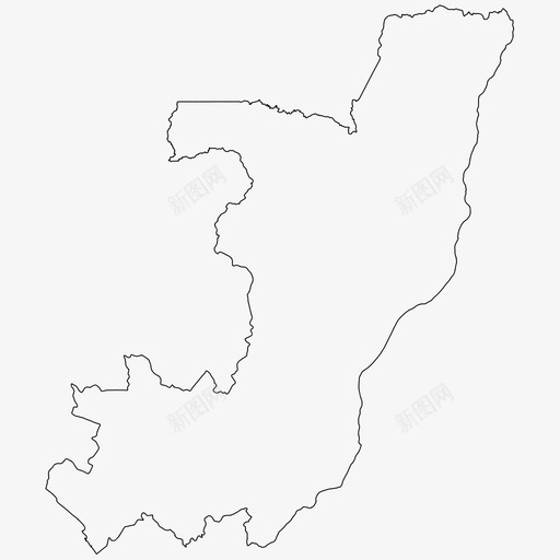刚果共和国边界国家图标svg_新图网 https://ixintu.com 世界 世界各国 共和国 刚果 国家 大纲 边界