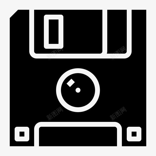 软盘配件电脑图标svg_新图网 https://ixintu.com 存储器 电脑 电脑配件 软盘 配件 驱动器