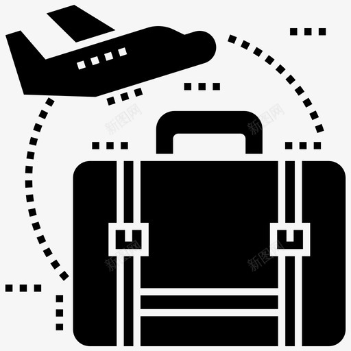 航空旅行环球旅行世界旅行图标svg_新图网 https://ixintu.com 世界旅行 环球旅行 航空旅行 航空运输字形图标包