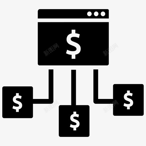 投资预算资金图标svg_新图网 https://ixintu.com 投资 收入 敏捷3黑色填充 薪金 资金 预算