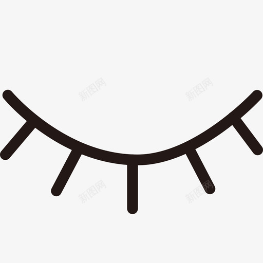 眼睛-关svg_新图网 https://ixintu.com 眼睛-关