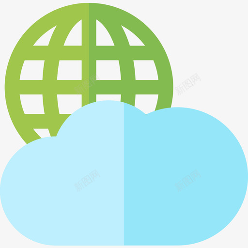 云计算gdpr20扁平图标svg_新图网 https://ixintu.com gdpr 云计算 扁平