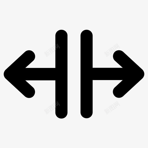 分开箭头图标svg_新图网 https://ixintu.com 分开 箭头