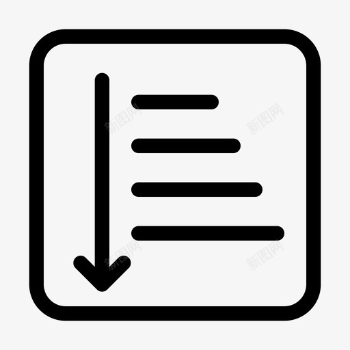 降序电子商务过滤图标svg_新图网 https://ixintu.com 分类 电子商务 购物 过滤 降序