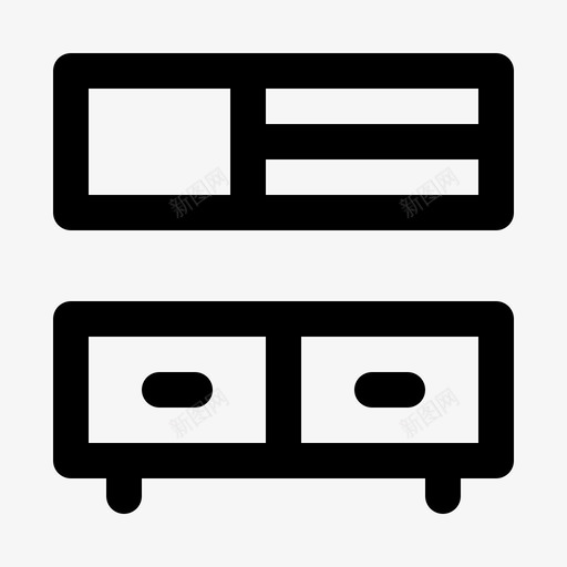 橱柜书桌家具图标svg_新图网 https://ixintu.com v2 书桌 家具 家用电器 橱柜 生产线