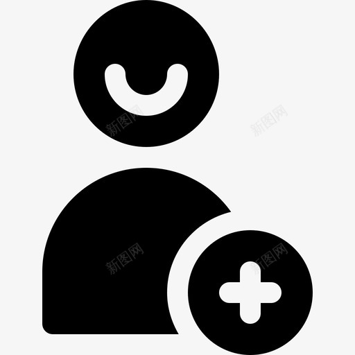 添加好友社交媒体76已填充图标svg_新图网 https://ixintu.com 已填充 添加好友 社交媒体76