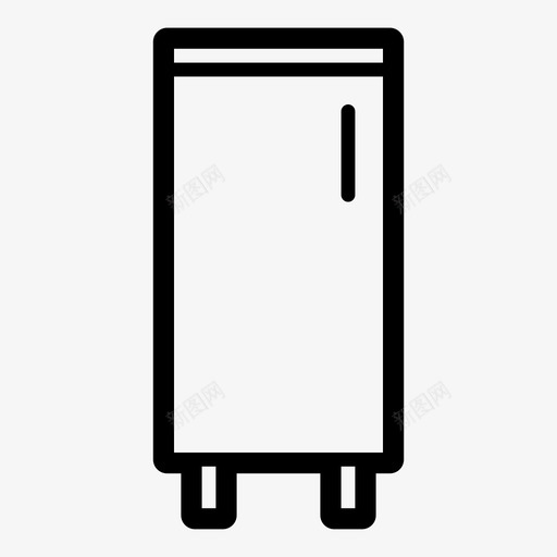 橱柜门组合厨房图标svg_新图网 https://ixintu.com 厨房家具 橱柜 组合厨房 门