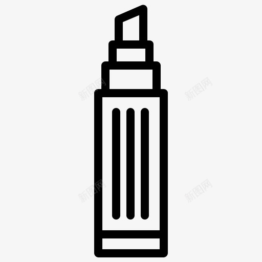 荧光笔办公室文具图标svg_新图网 https://ixintu.com 办公室 文具 荧光笔