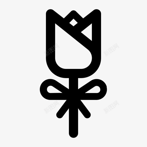 玫瑰鲜花礼物图标svg_新图网 https://ixintu.com 情人节 情人节提纲32 爱情 玫瑰 礼物 鲜花