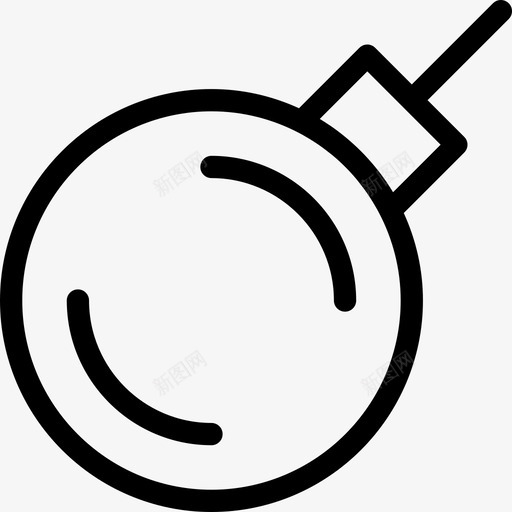 炸弹陆军6号直线型图标svg_新图网 https://ixintu.com 炸弹 直线型 陆军6号