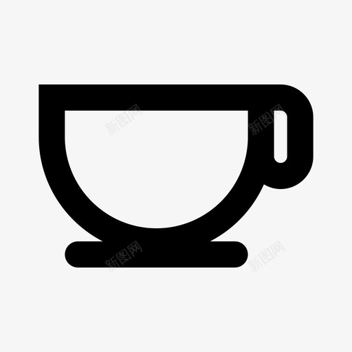 咖啡休息杯子图标svg_新图网 https://ixintu.com 休息 便利设施 咖啡 暂停 杯子 茶