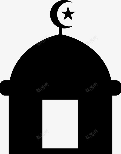 清真寺穹顶伊斯兰教图标svg_新图网 https://ixintu.com 伊斯兰教 宗教 清真寺 穆斯林 穹顶