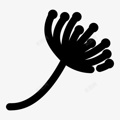 蒲公英苍蝇光图标svg_新图网 https://ixintu.com 光 混合2个间隙粗体 种子 苍蝇 蒲公英 通过