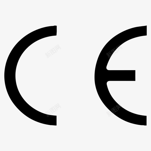 ce认证svg_新图网 https://ixintu.com ce ce认证 像素ce 单色 商务 线性